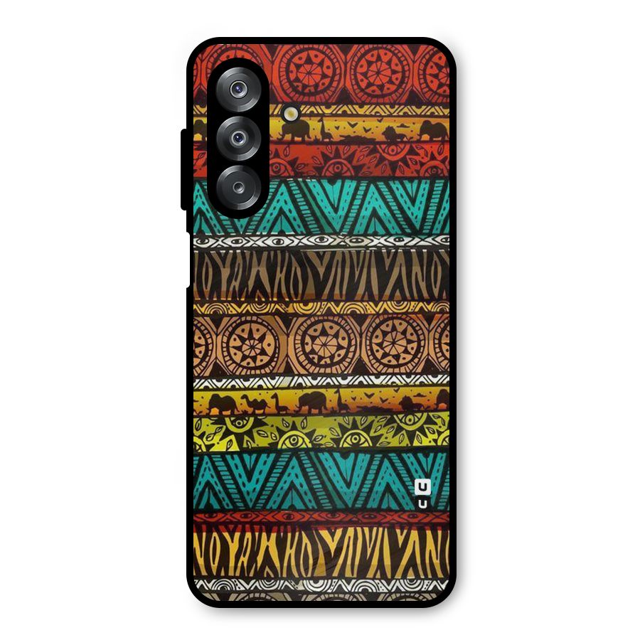 African Design Pattern Metal Back Case for Galaxy A26