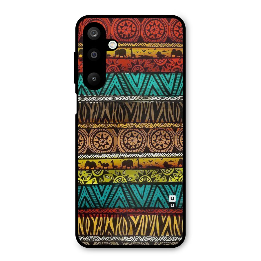 African Design Pattern Metal Back Case for Galaxy M16