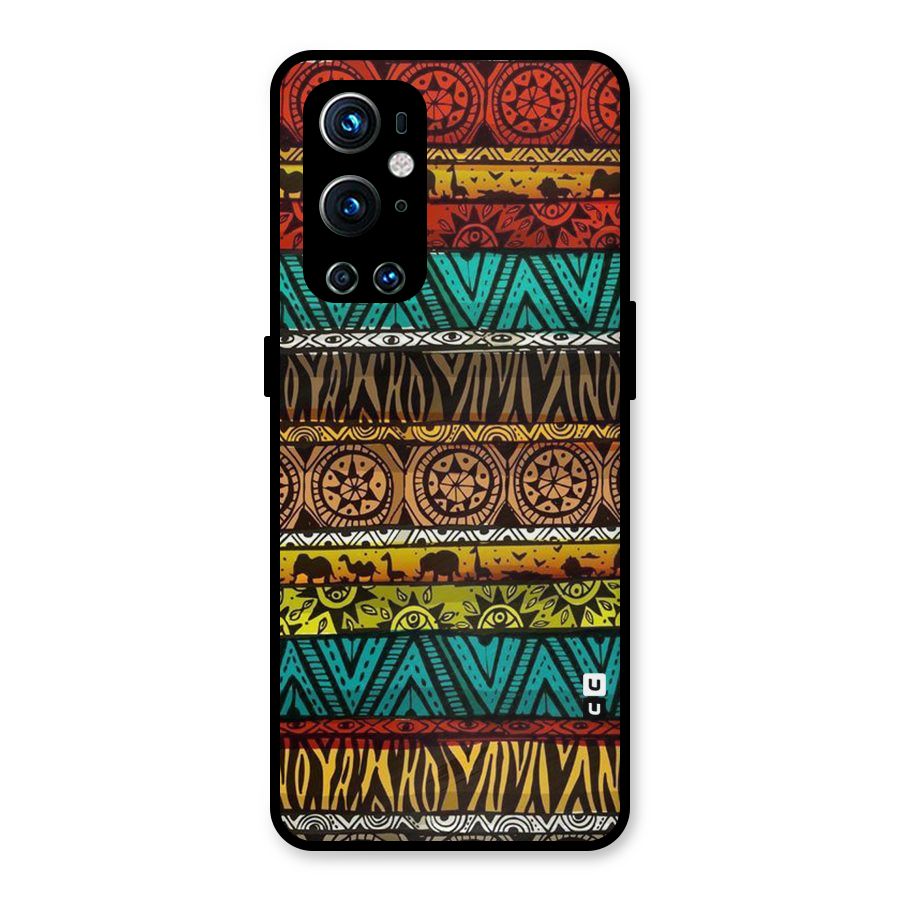 African Design Pattern Metal Back Case for OnePlus 9 Pro