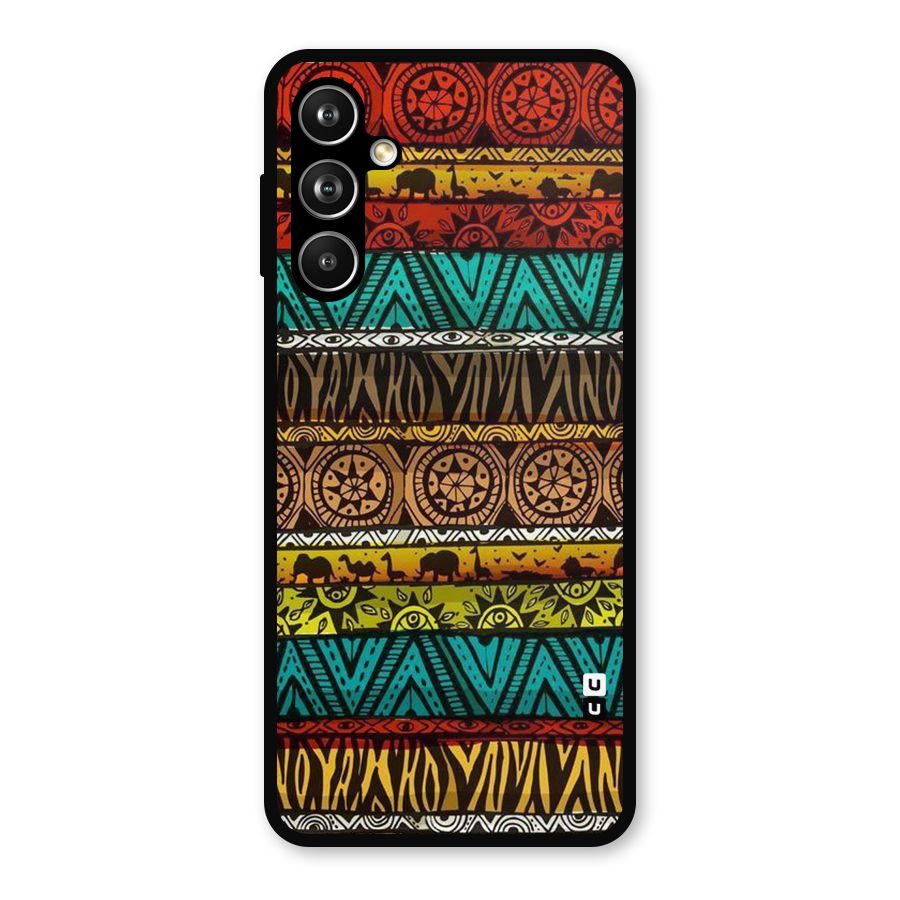 African Design Pattern Metal Back Case for Samsung Galaxy M54