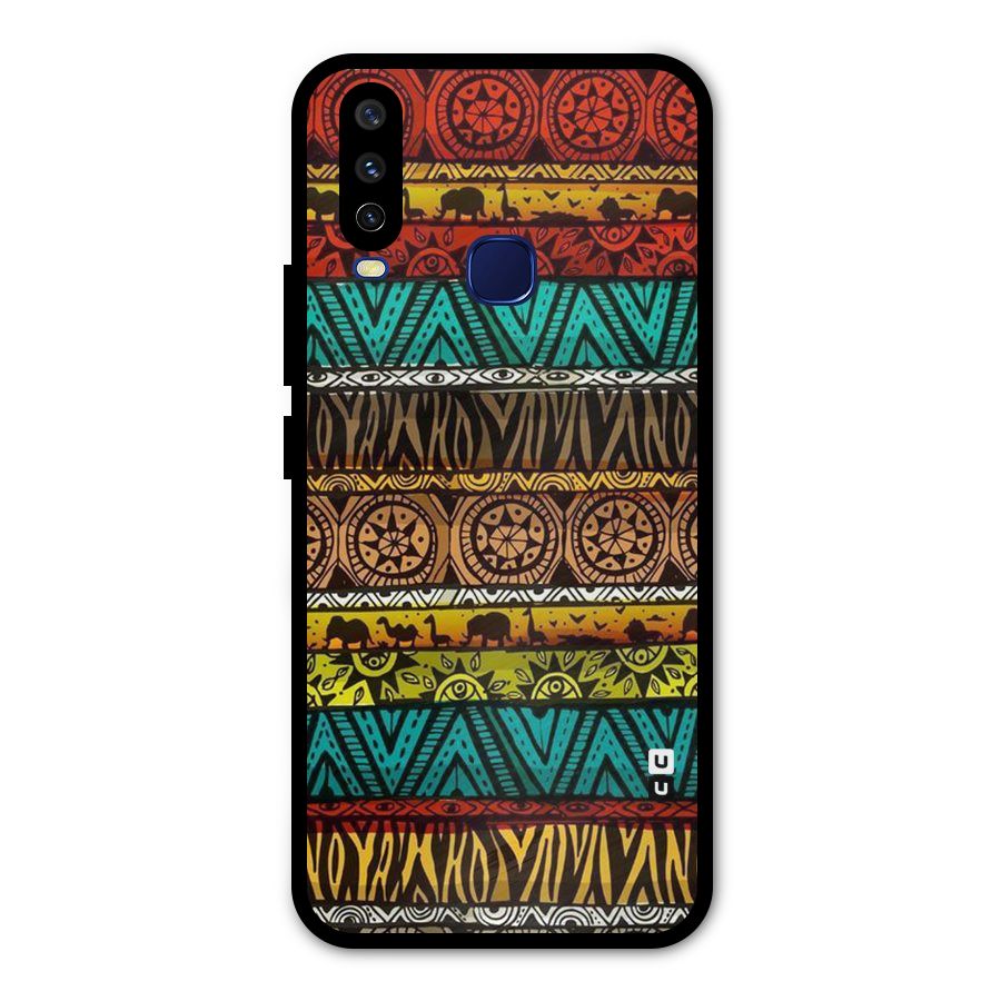 African Design Pattern Metal Back Case for Vivo V17