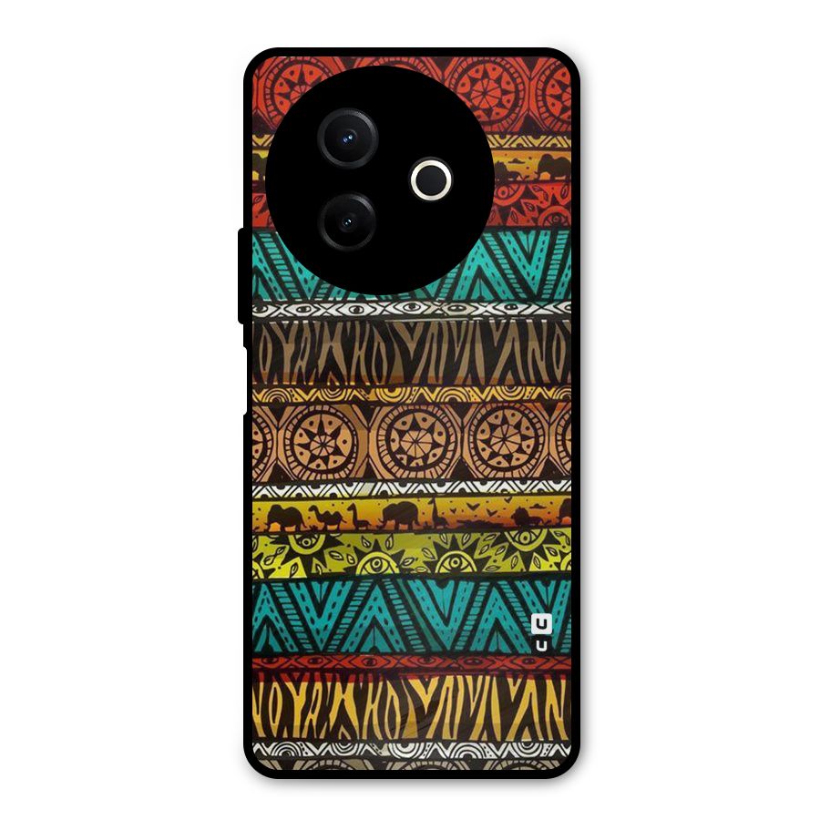 African Design Pattern Metal Back Case for Vivo Y39