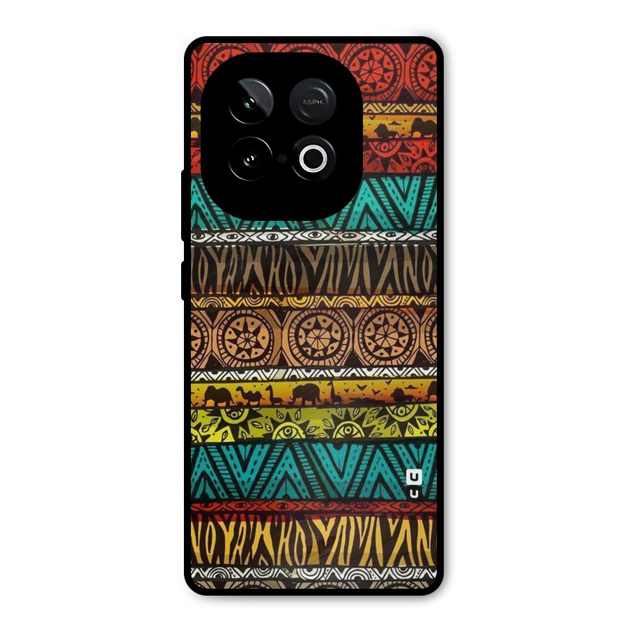 African Design Pattern Metal Back Case for iQOO Neo 10