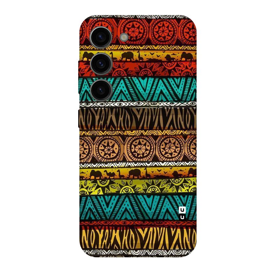 African Design Pattern Original Polycarbonate Back Case for Galaxy S23