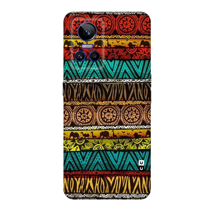 African Design Pattern Original Polycarbonate Back Case for Realme GT Neo 3