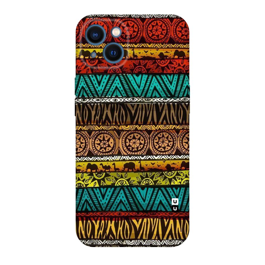 African Design Pattern Original Polycarbonate Back Case for iPhone 13