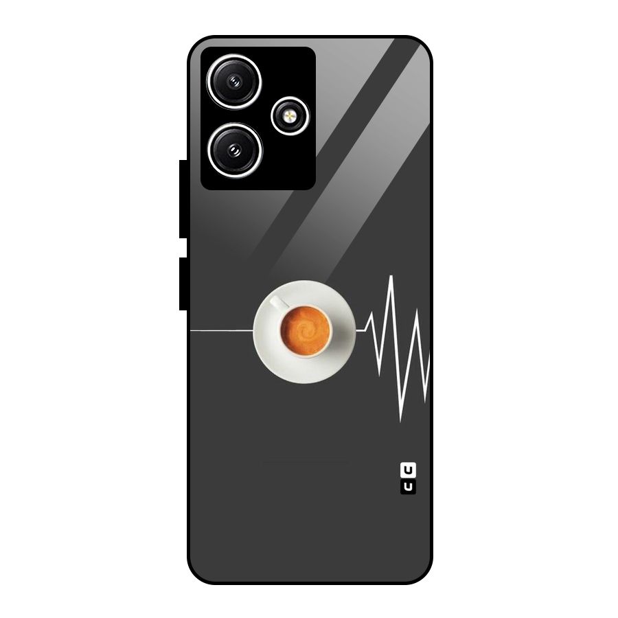 After Coffee Glass Back Case for Redmi 12 5G
