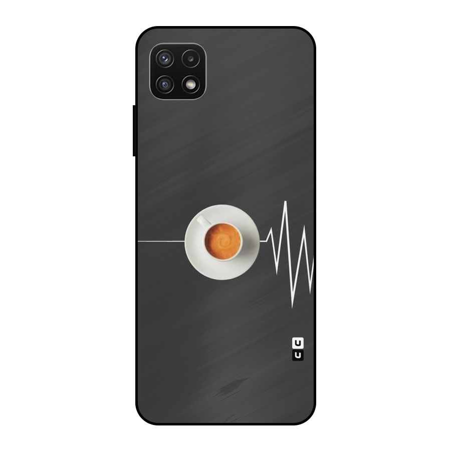 After Coffee Metal Back Case for Galaxy A22 5G
