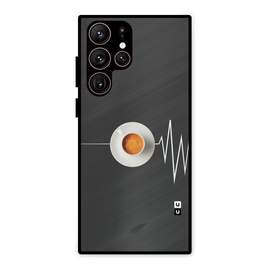 After Coffee Metal Back Case for Galaxy S22 Ultra 5G
