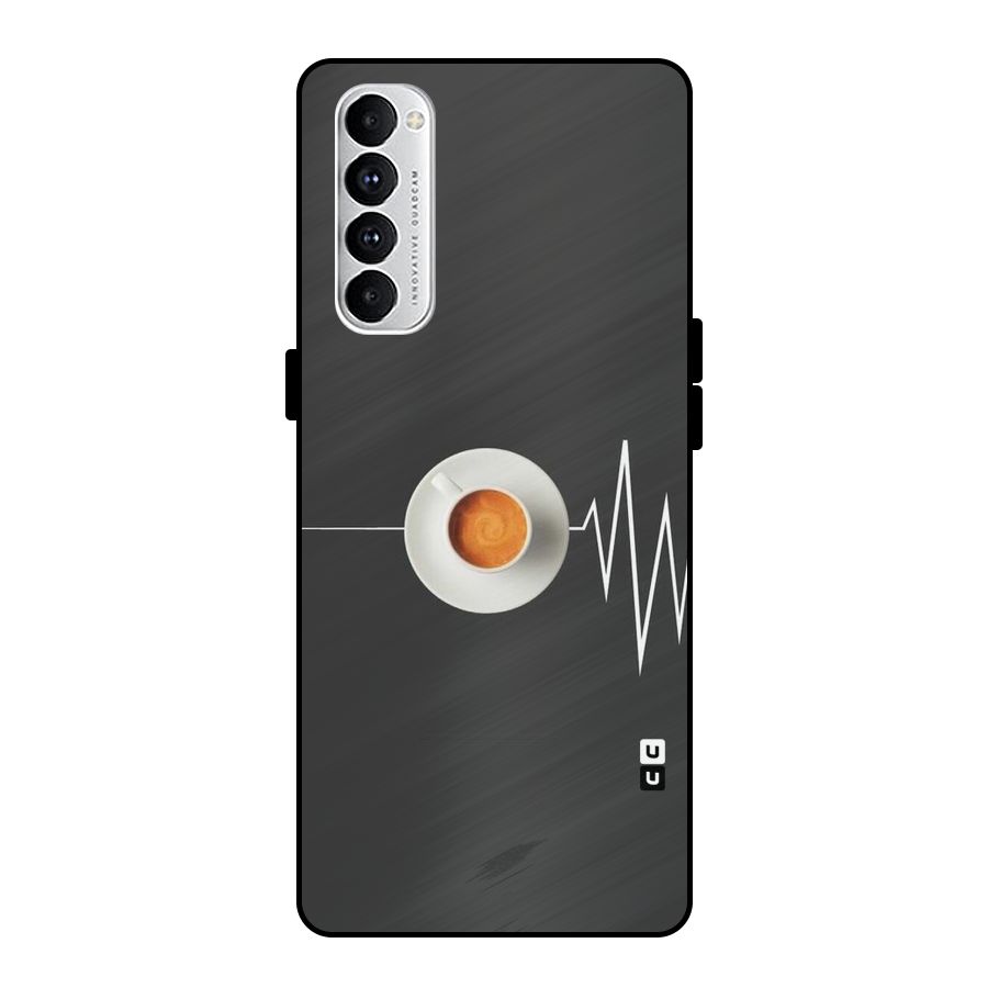 After Coffee Metal Back Case for Oppo Reno4 Pro