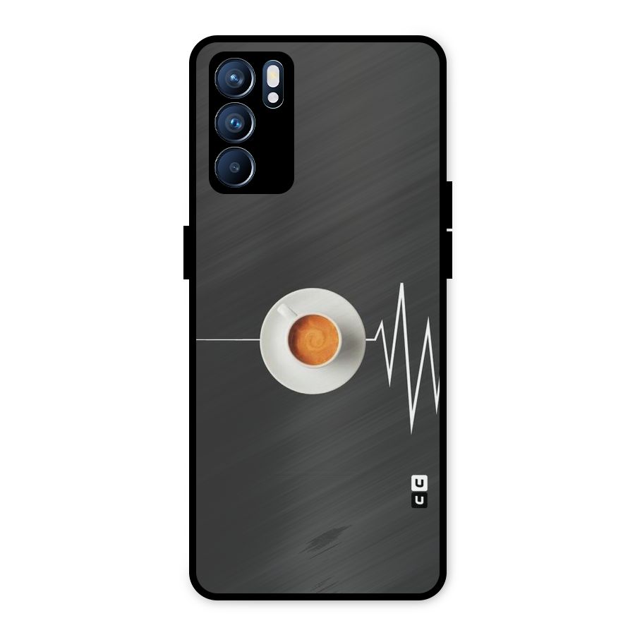 After Coffee Metal Back Case for Oppo Reno6 5G