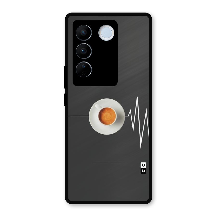 After Coffee Metal Back Case for Vivo V27 Pro