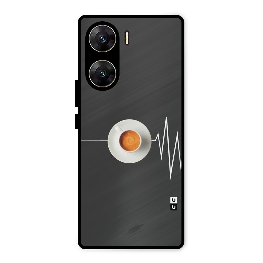 After Coffee Metal Back Case for Vivo V29e