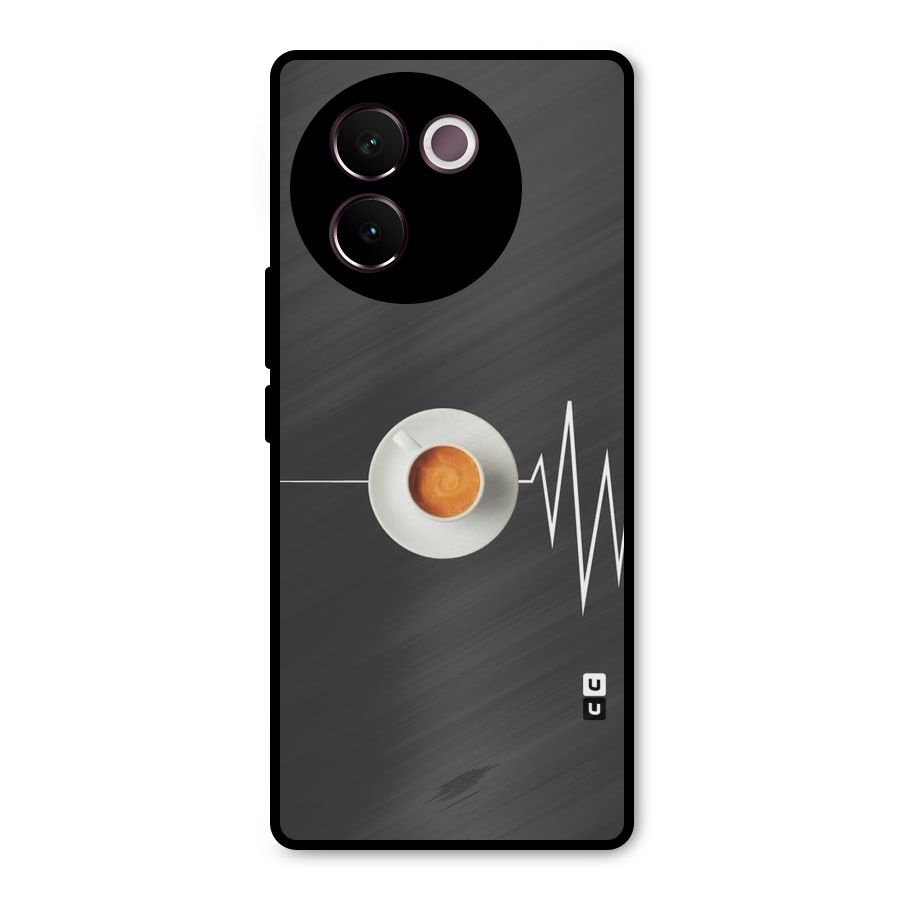 After Coffee Metal Back Case for Vivo V30e