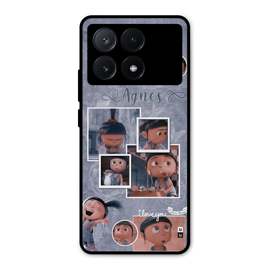 Agnes Metal Back Case for Poco X6 Pro