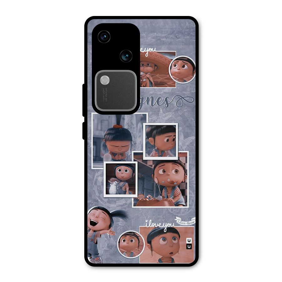 Agnes Metal Back Case for Vivo V30 Pro