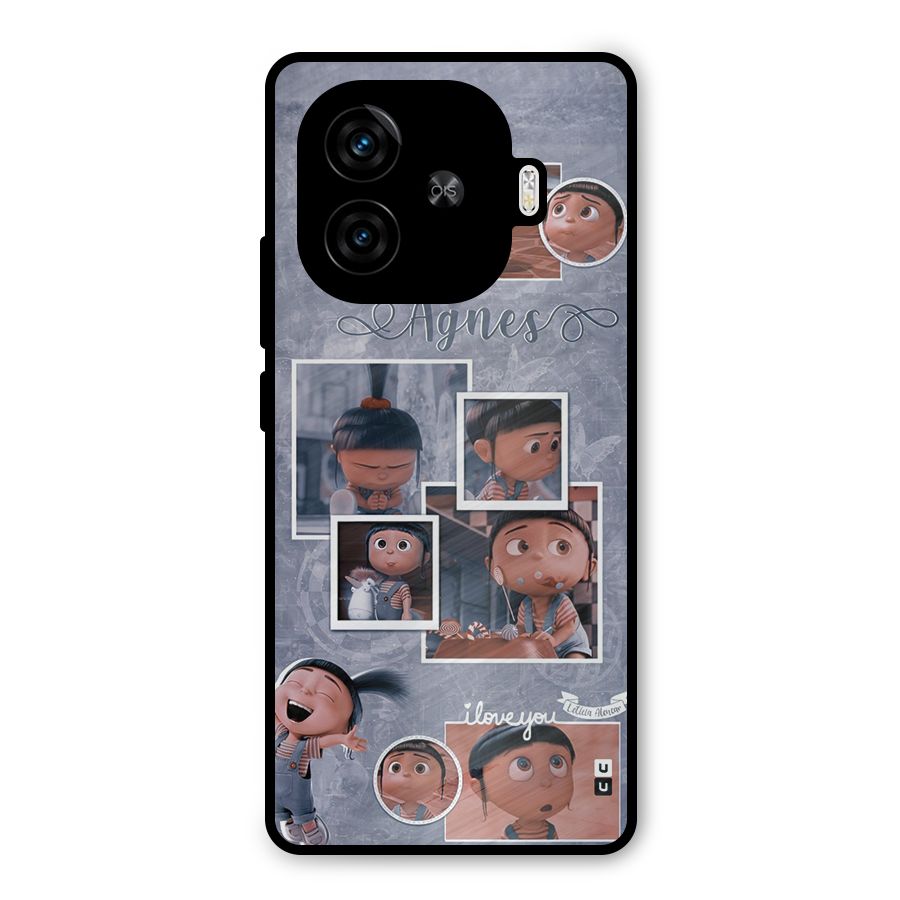 Agnes Metal Back Case for iQOO Z9 Turbo
