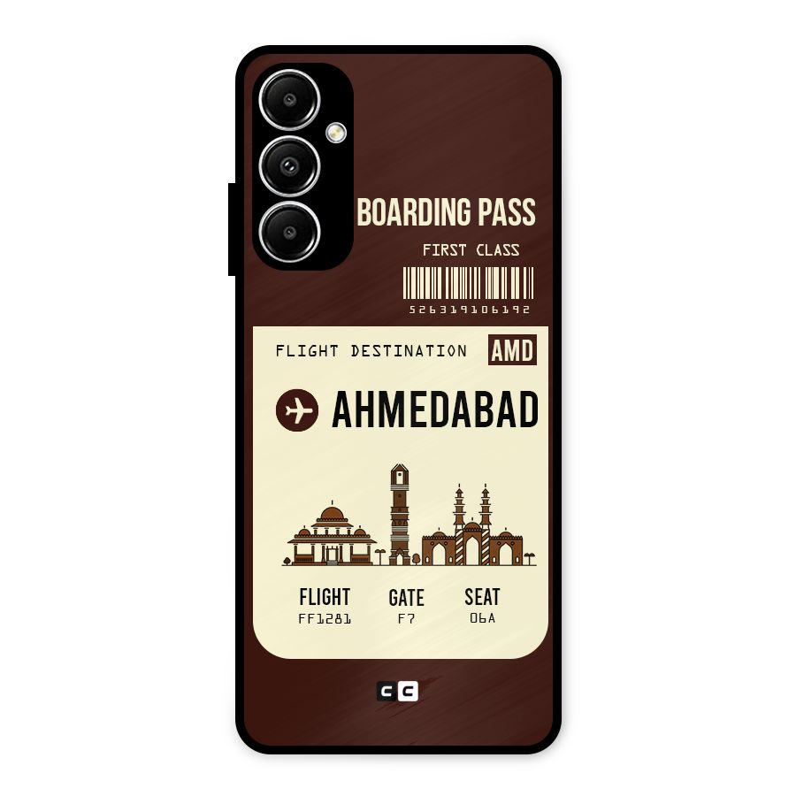 Ahmedabad Boarding Pass Metal Back Case for Galaxy A05s