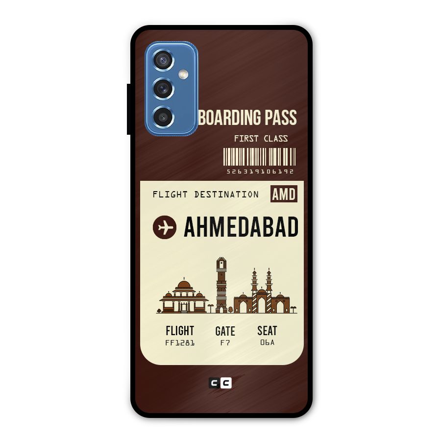 Ahmedabad Boarding Pass Metal Back Case for Galaxy M52 5G