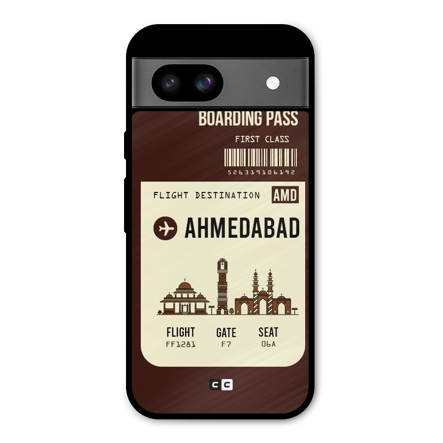 Ahmedabad Boarding Pass Metal Back Case for Google Pixel 8a