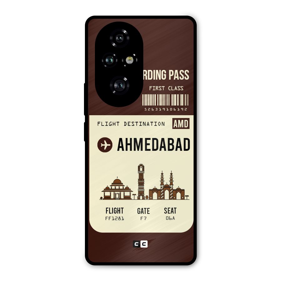 Ahmedabad Boarding Pass Metal Back Case for Honor 200 Pro