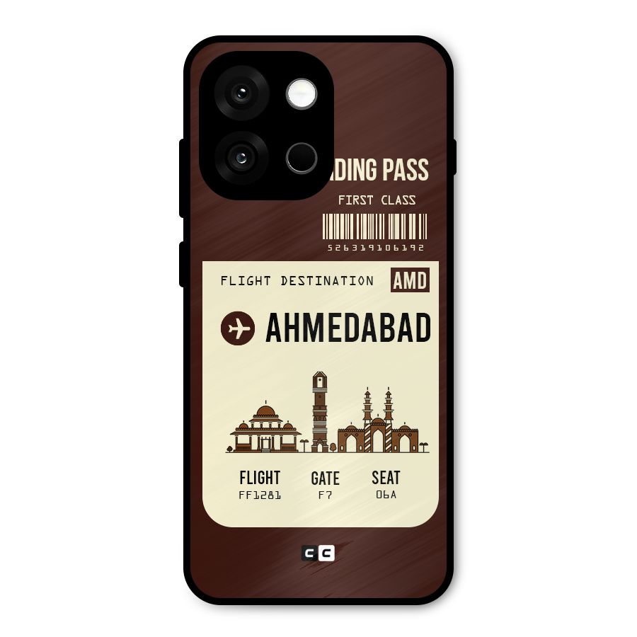 Ahmedabad Boarding Pass Metal Back Case for OnePlus 13s