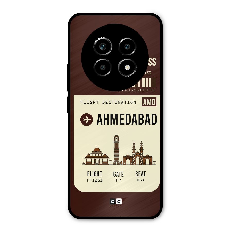 Ahmedabad Boarding Pass Metal Back Case for Realme 13 Pro