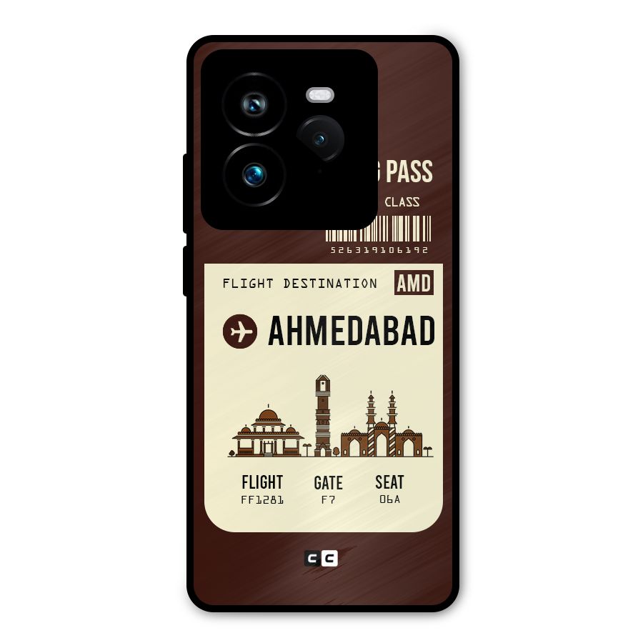 Ahmedabad Boarding Pass Metal Back Case for Realme GT 7 Pro