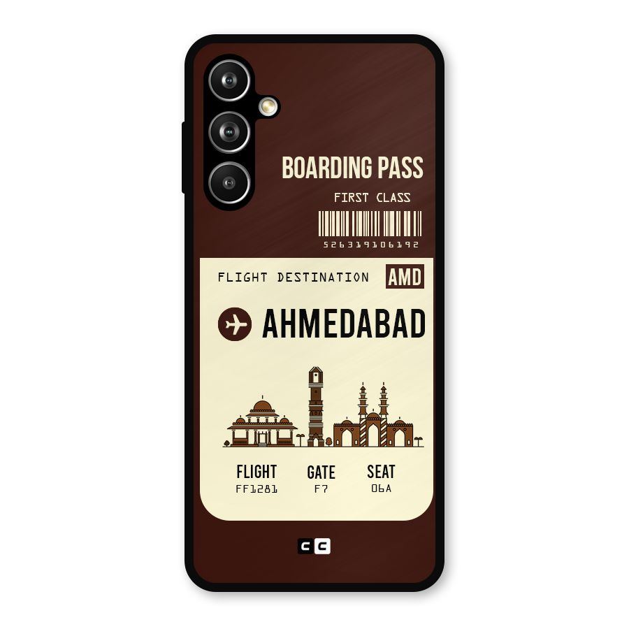Ahmedabad Boarding Pass Metal Back Case for Samsung Galaxy M54