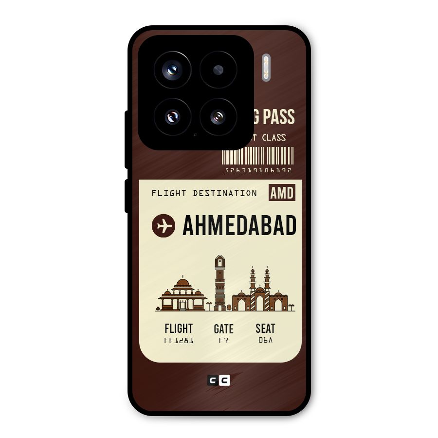 Ahmedabad Boarding Pass Metal Back Case for Xiaomi 15