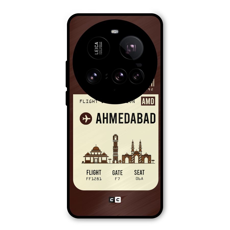 Ahmedabad Boarding Pass Metal Back Case for Xiaomi 15 Ultra