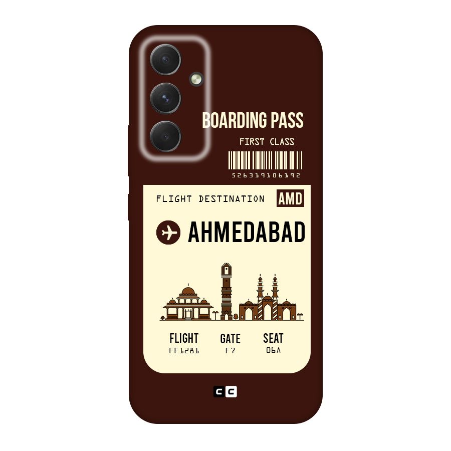 Ahmedabad Boarding Pass Original Polycarbonate Back Case for Galaxy A54