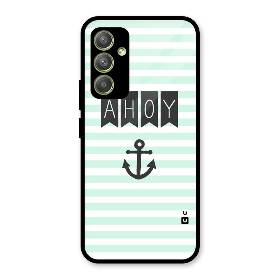 Ahoy Sailor Glass Back Case for Galaxy A54