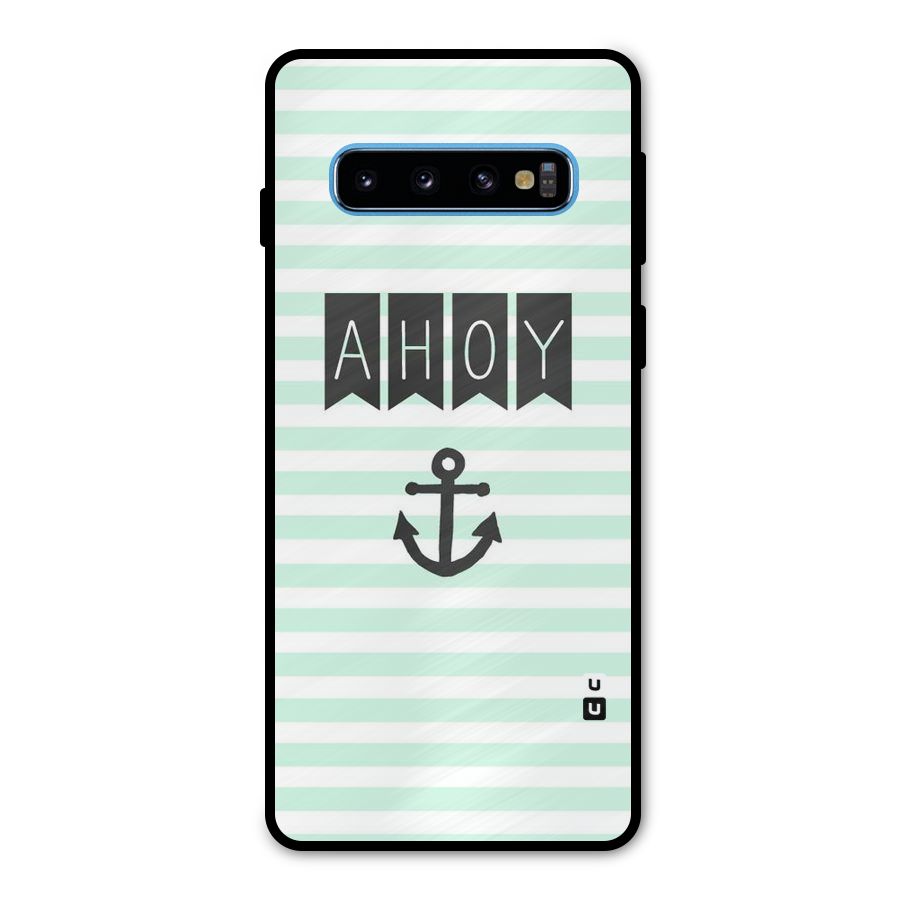 Ahoy Sailor Metal Back Case for Galaxy S10