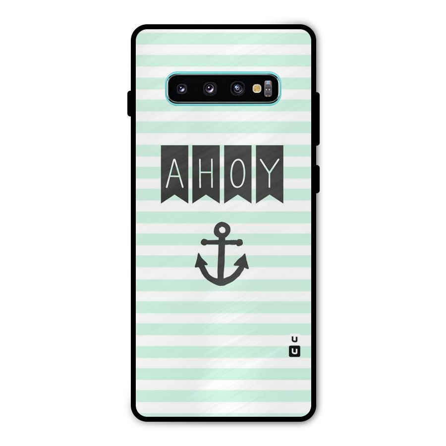 Ahoy Sailor Metal Back Case for Galaxy S10 Plus
