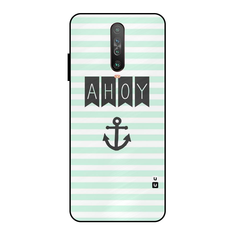 Ahoy Sailor Metal Back Case for Poco X2