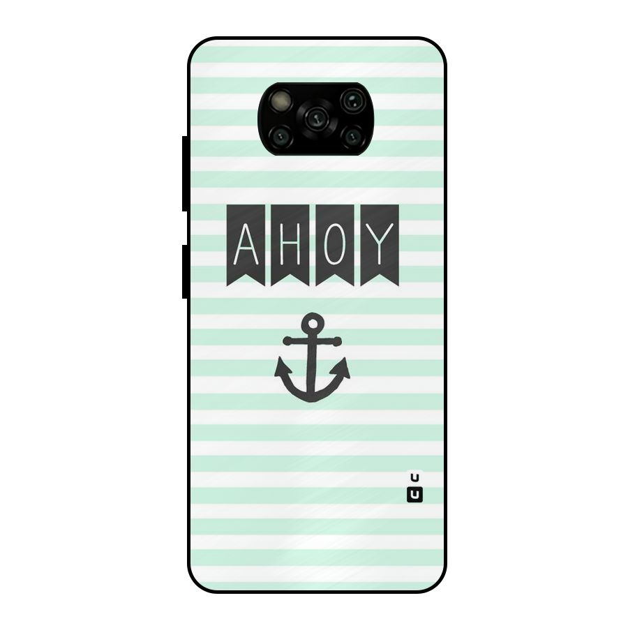 Ahoy Sailor Metal Back Case for Poco X3