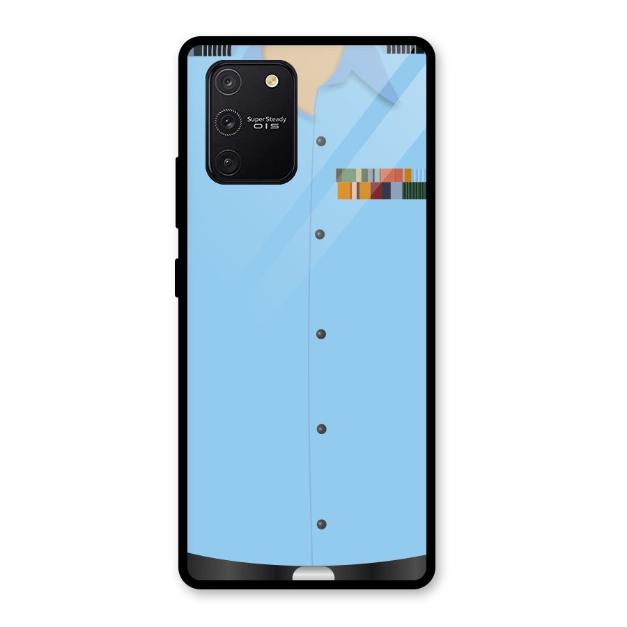 Air Force Uniform Glass Back Case for Galaxy S10 Lite