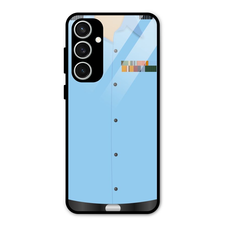 Air Force Uniform Glass Back Case for Galaxy S23 FE