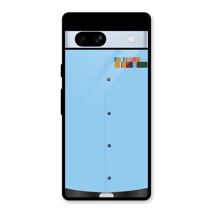 Air Force Uniform Glass Back Case for Google Pixel 7a