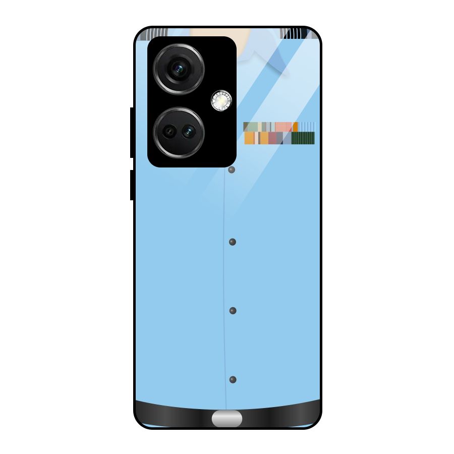 Air Force Uniform Glass Back Case for OnePlus Nord CE 3 5G