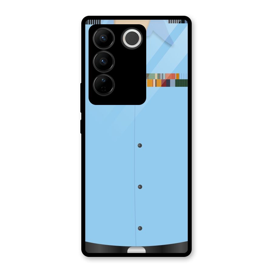 Air Force Uniform Glass Back Case for Vivo V27 Pro