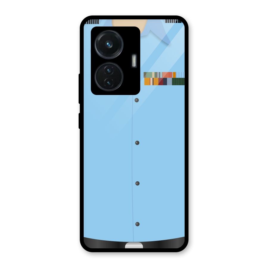 Air Force Uniform Glass Back Case for iQOO Z6 44W