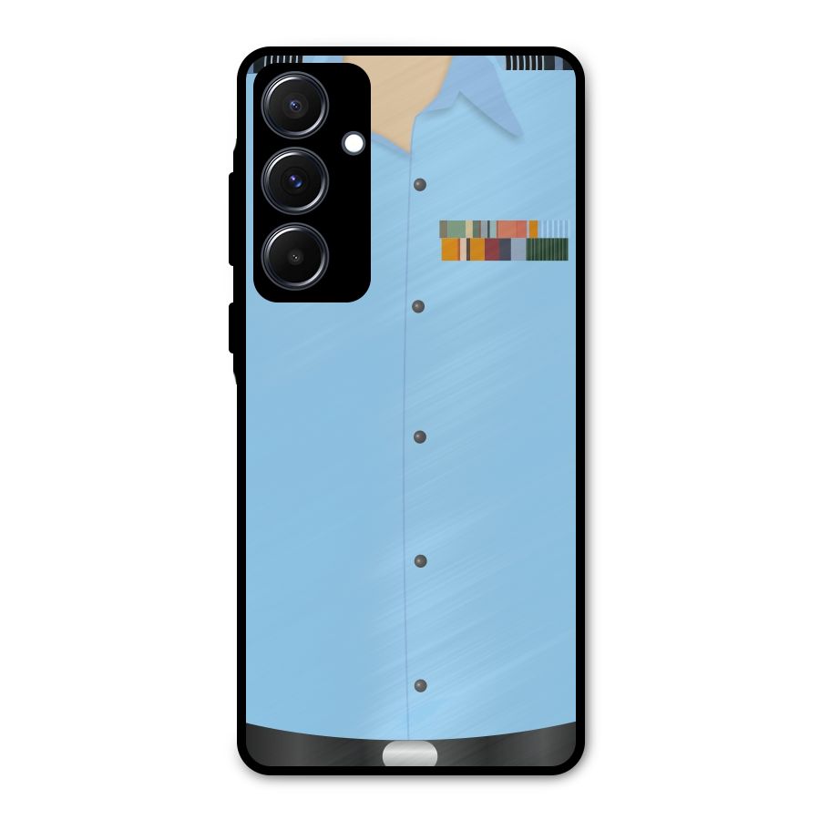 Air Force Uniform Metal Back Case for Galaxy A55