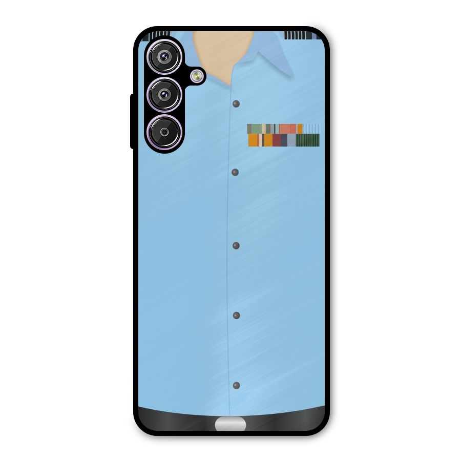 Air Force Uniform Metal Back Case for Galaxy F15