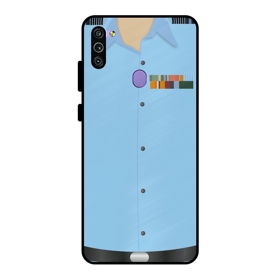 Air Force Uniform Metal Back Case for Galaxy M11