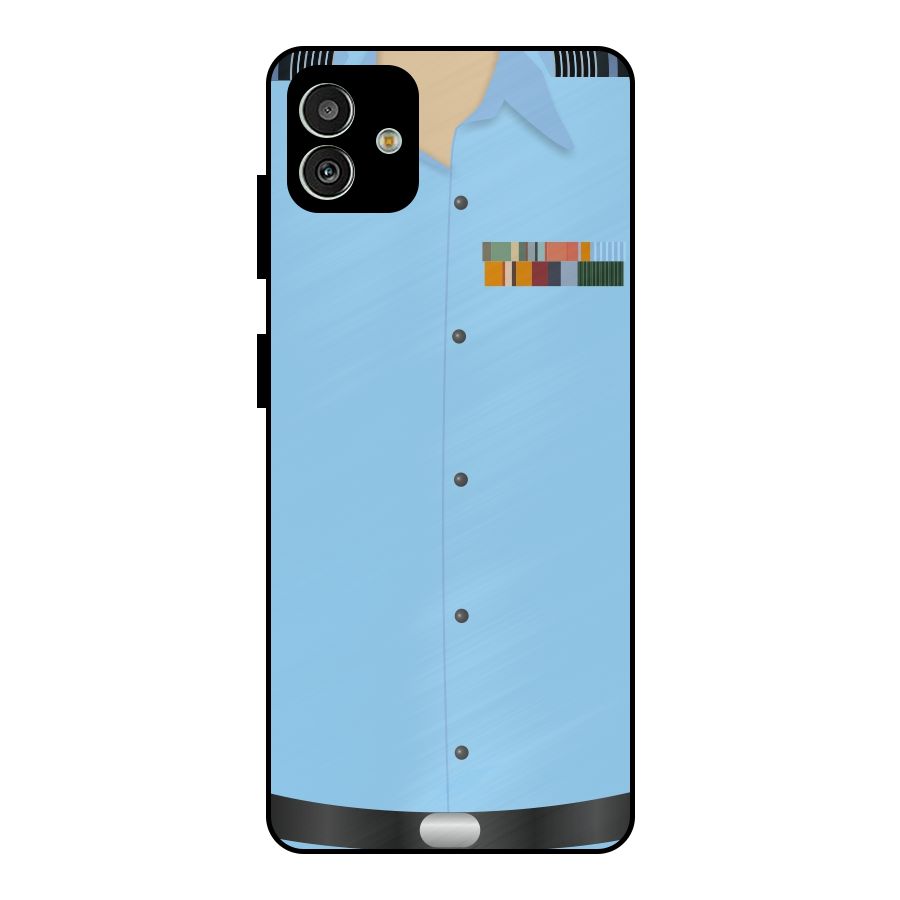 Air Force Uniform Metal Back Case for Galaxy M13 5G