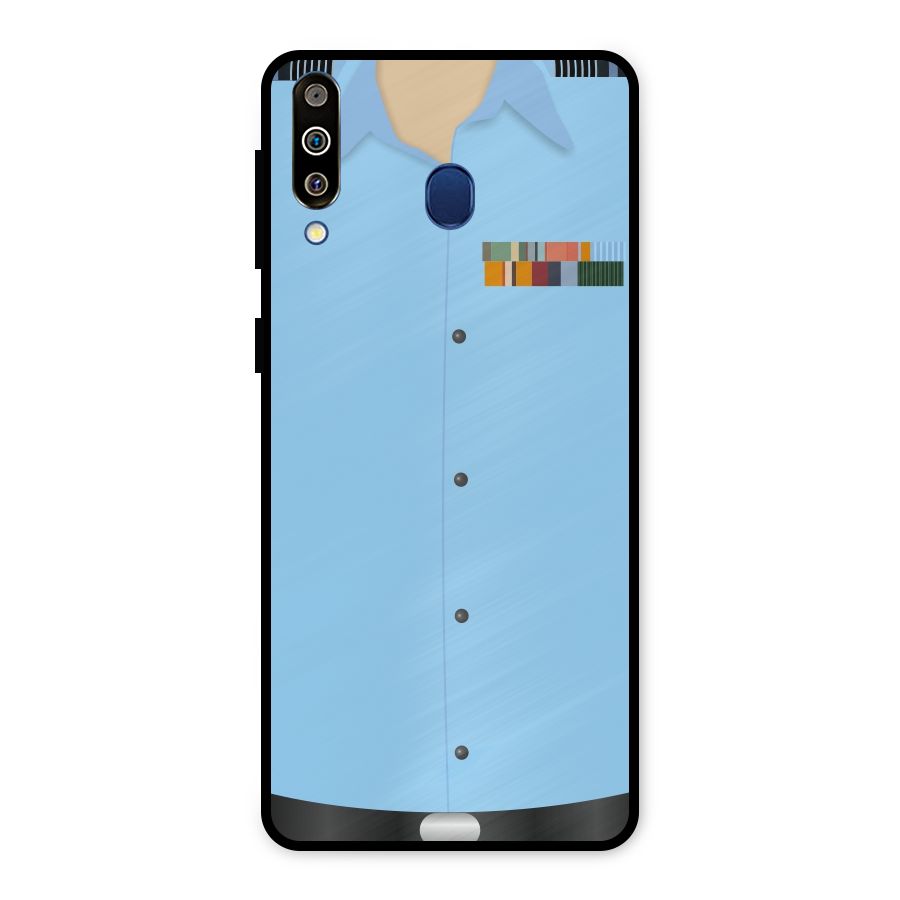 Air Force Uniform Metal Back Case for Galaxy M30