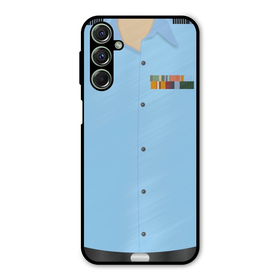 Air Force Uniform Metal Back Case for Galaxy M34
