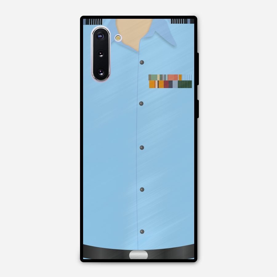 Air Force Uniform Metal Back Case for Galaxy Note 10